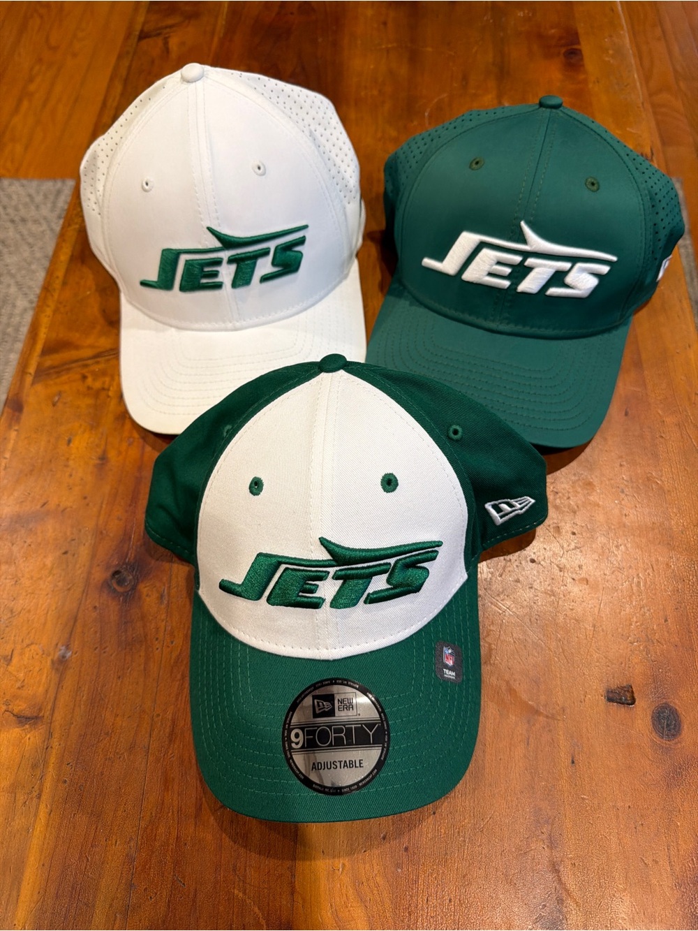 Lot of 3 NFL Jets Hats